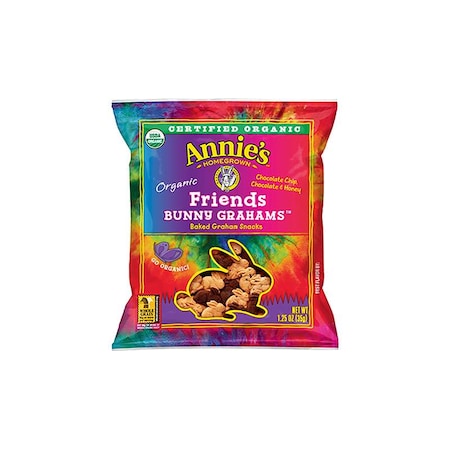 Annies Honey Chocolate And Chocolate Chip Bunny Graham Crackers 1.25oz., PK100 13562-00237